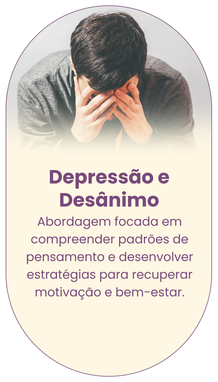 tratamento depressão e desanimo